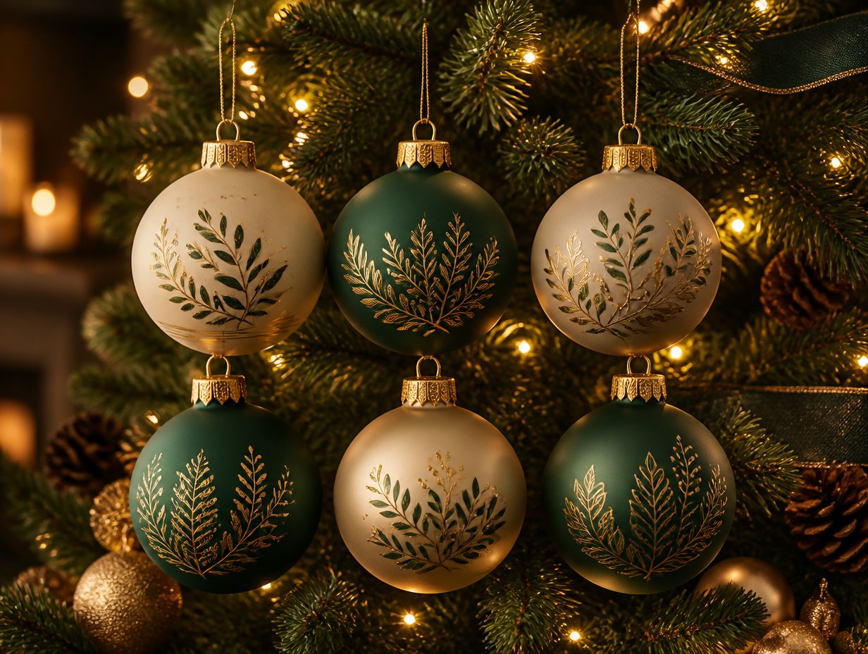 AI-generated ornament set mockup sample