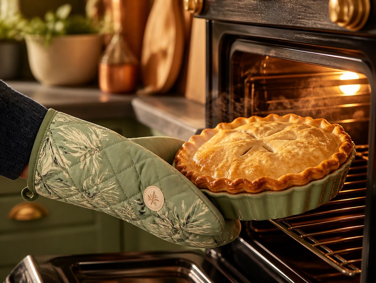 AI-generated oven mitt mockup sample