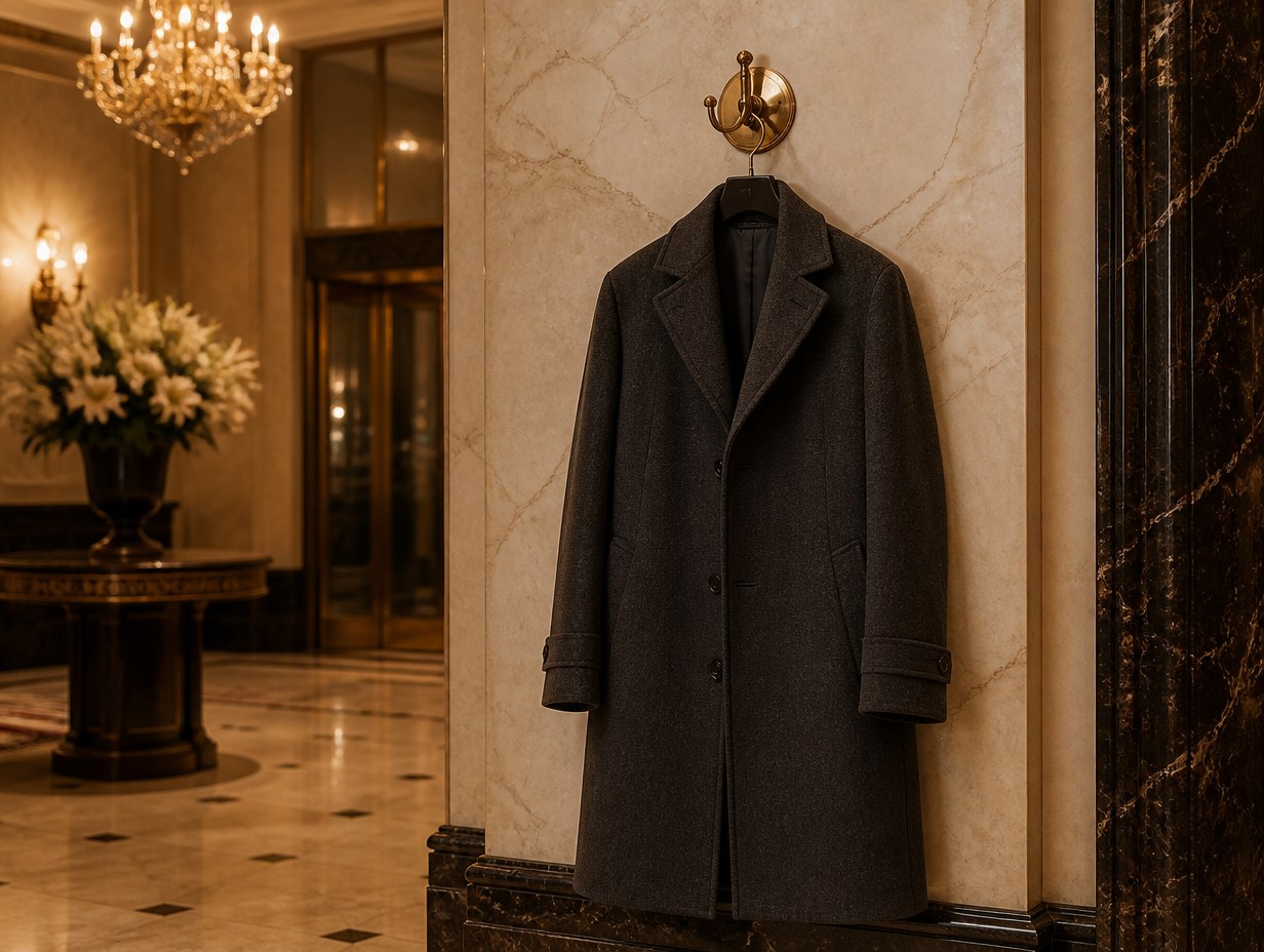 AI-generated overcoat mockup sample