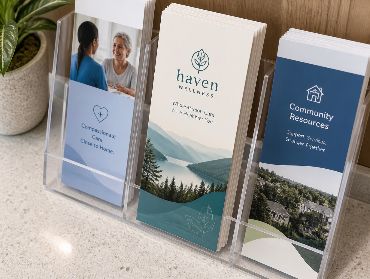 AI-generated pamphlet mockup sample