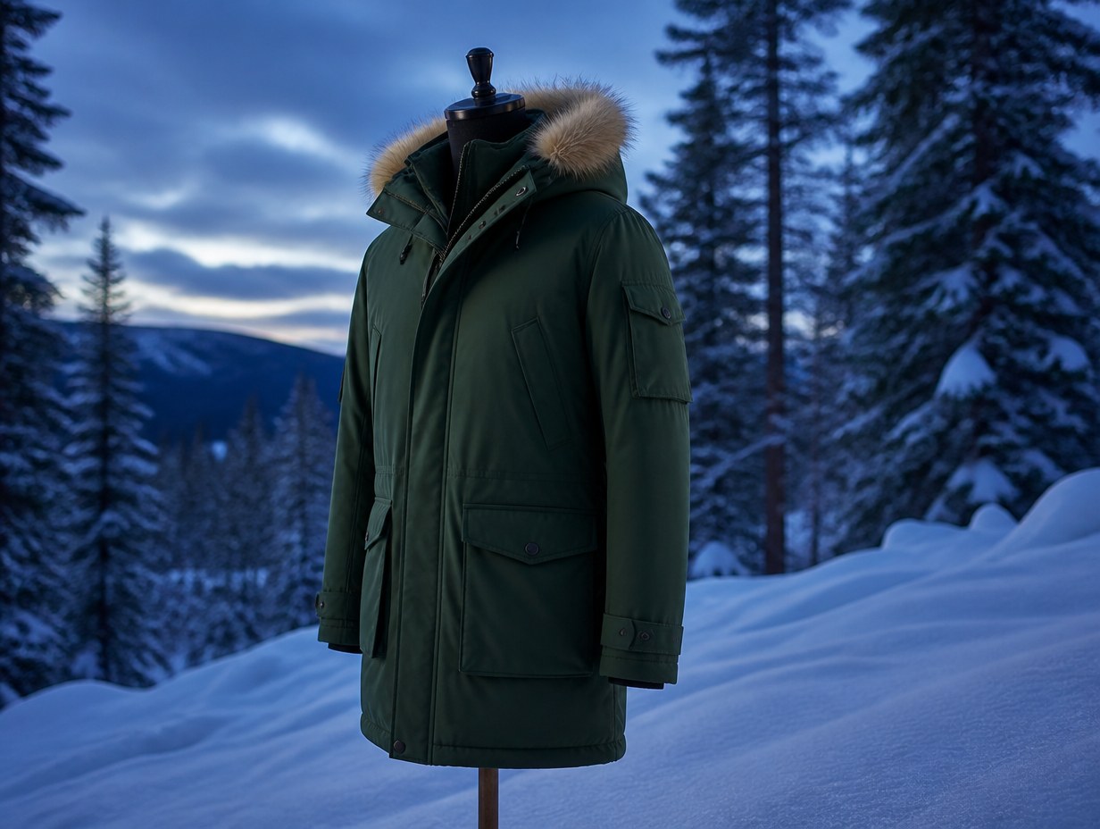 AI-generated parka mockup sample