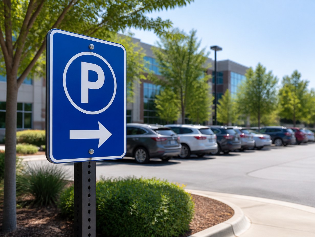 AI-generated parking sign mockup sample