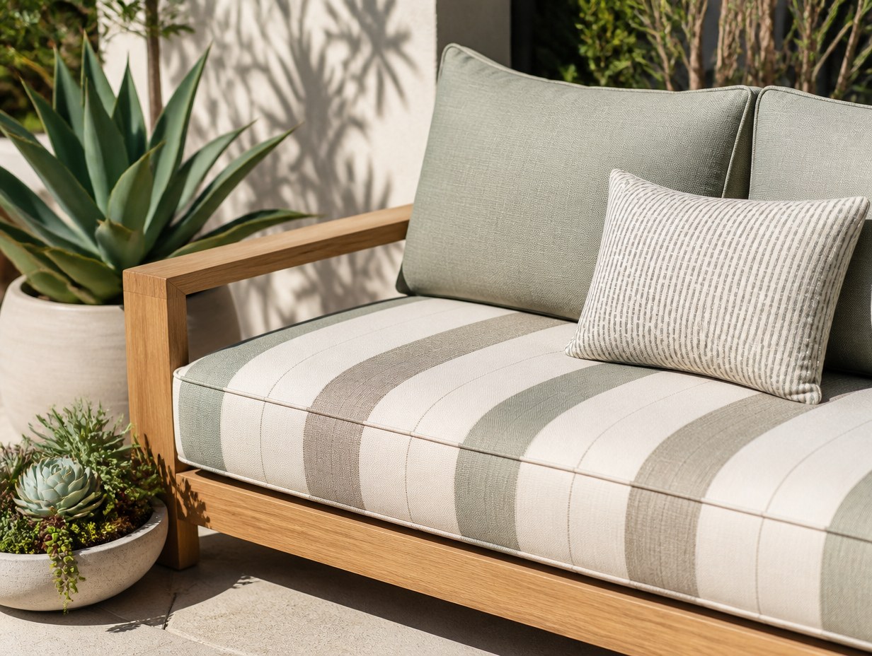 AI-generated patio cushion mockup sample