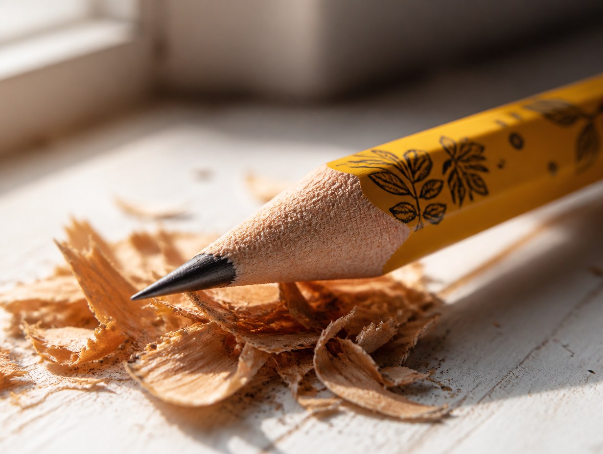 AI-generated pencil mockup sample