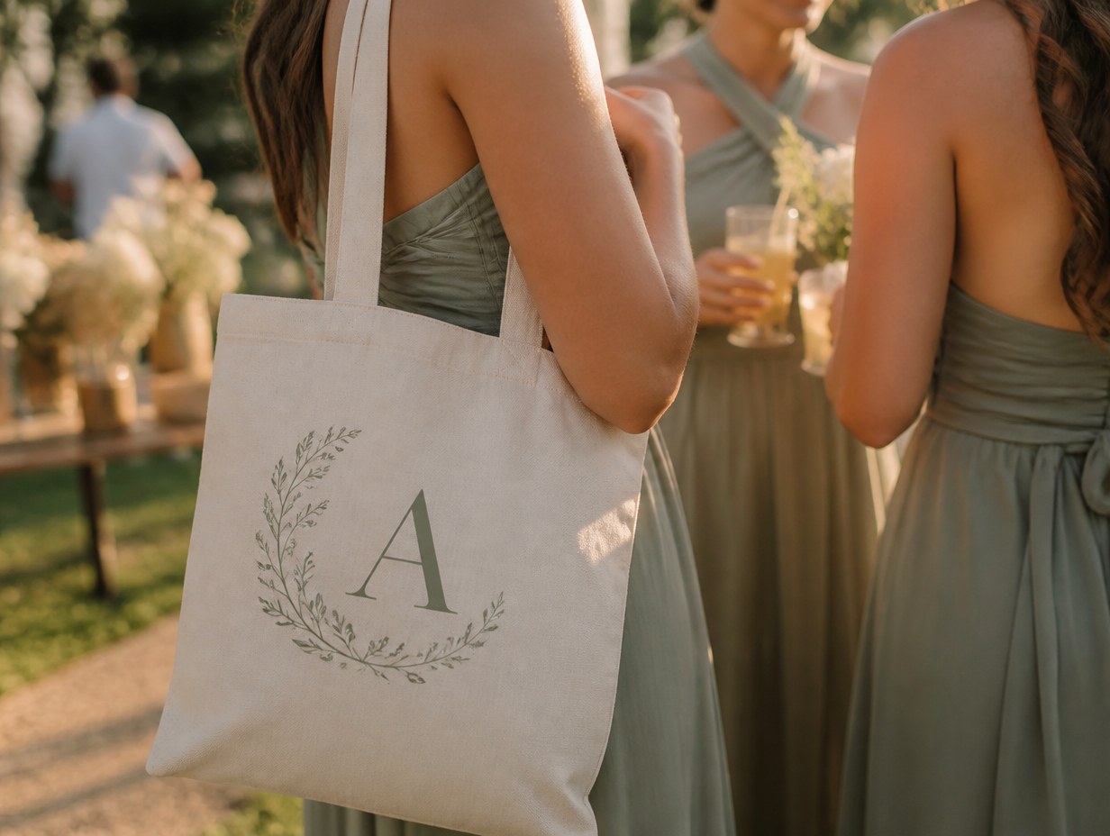 AI-generated personalized tote bag mockup sample