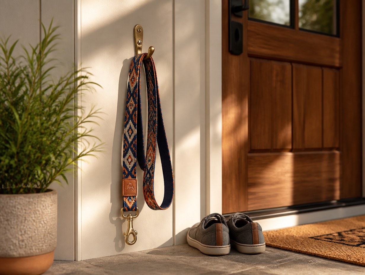 AI-generated pet leash mockup sample