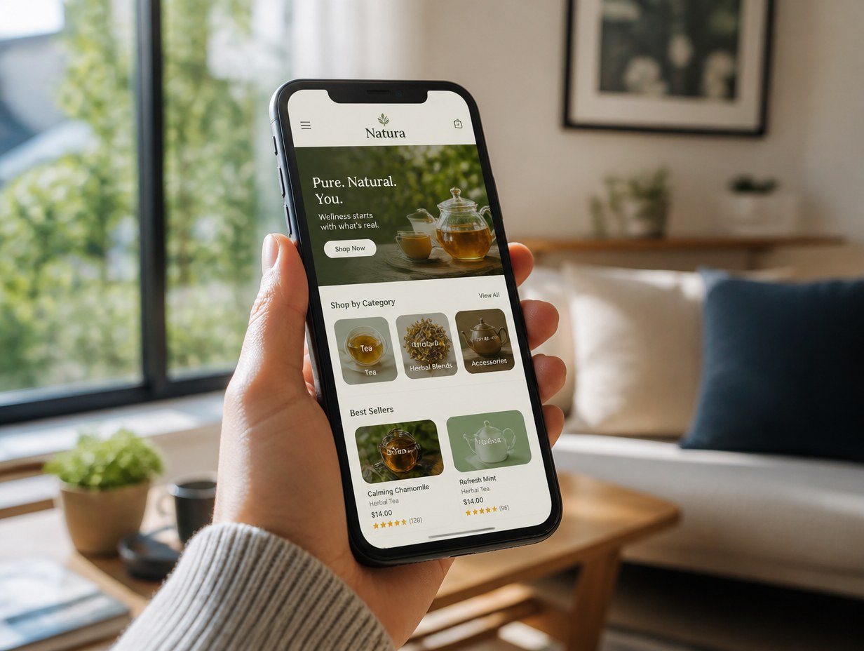 Phone App Screen mockup example