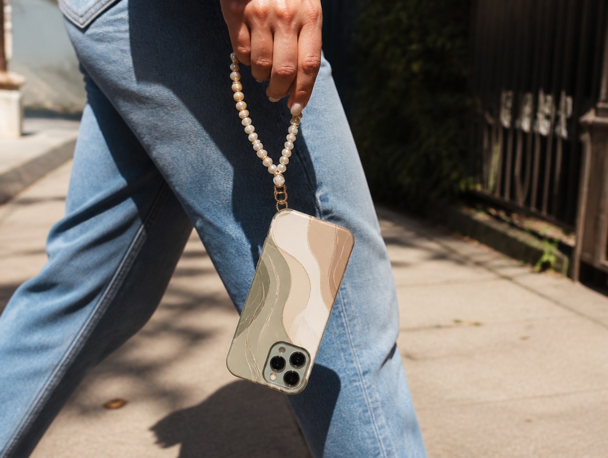 Phone Case with Strap mockup example