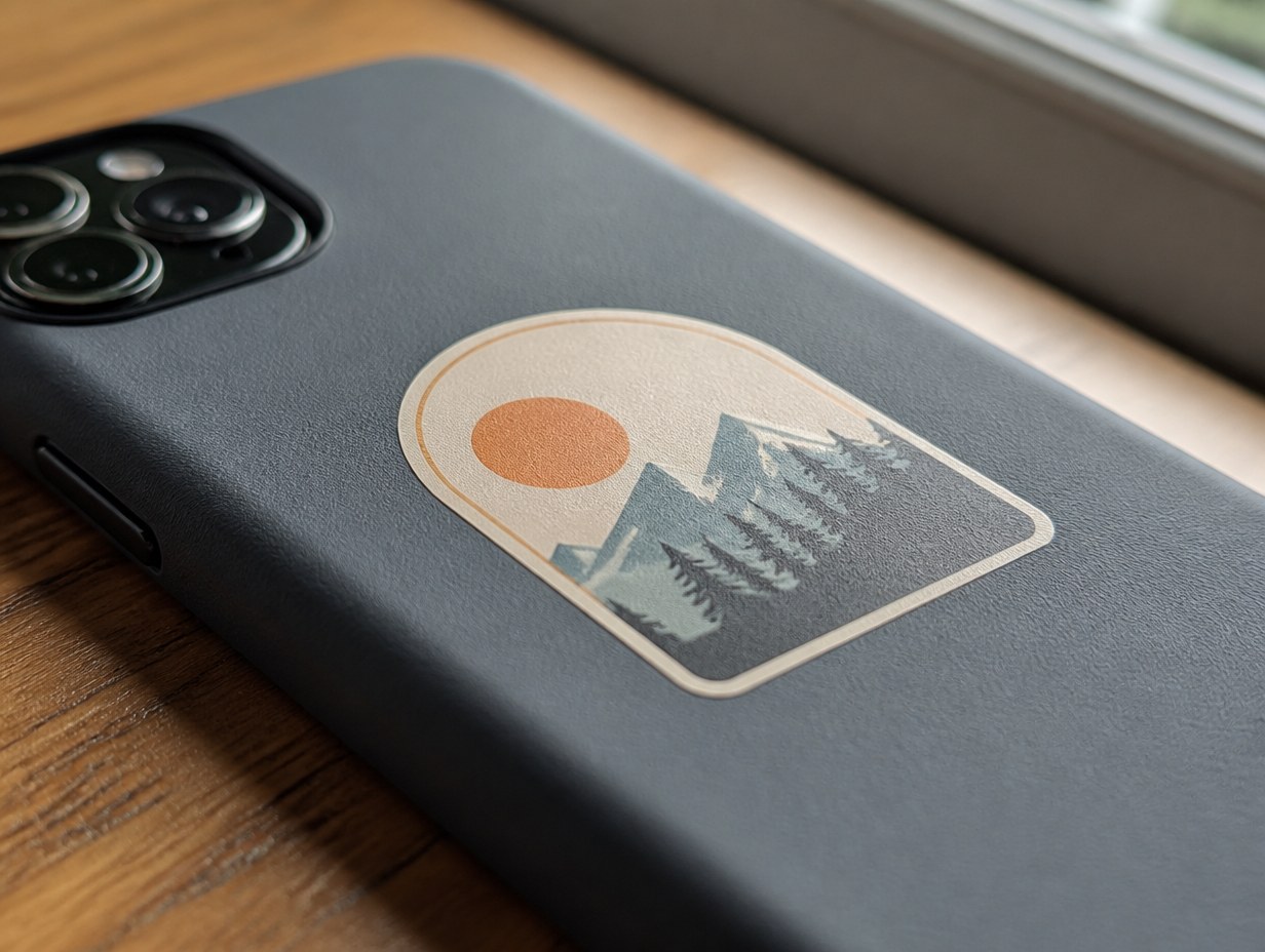 Phone Decal mockup example