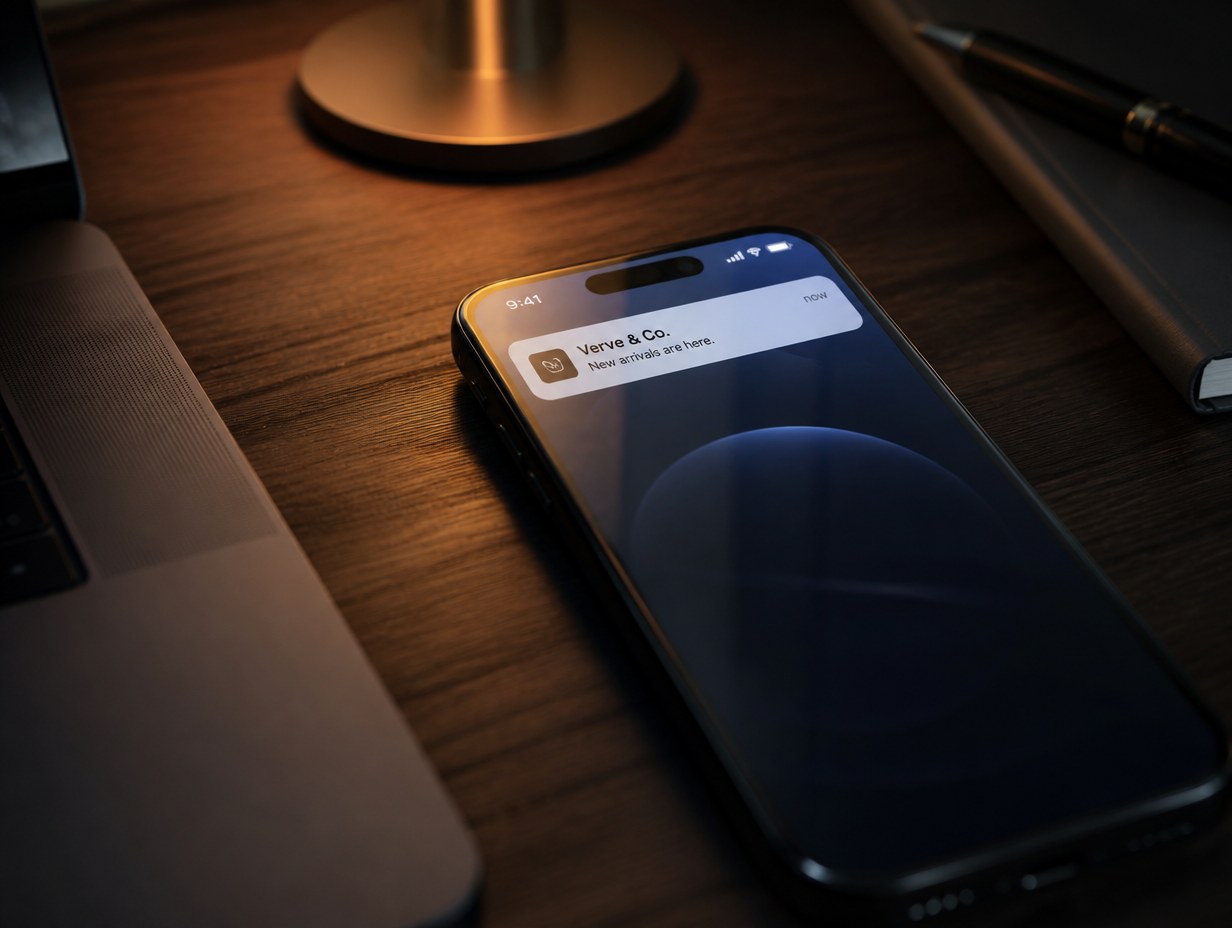 Phone Notification Screen mockup example