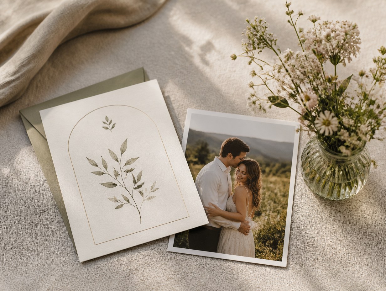 Photo Save the Date mockup example