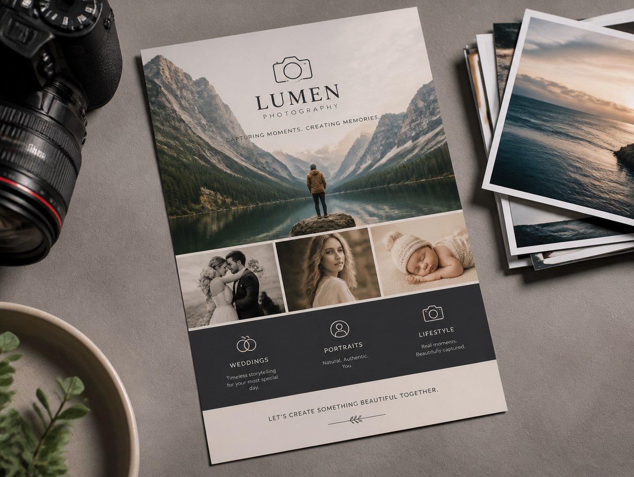 Photography Flyer mockup example
