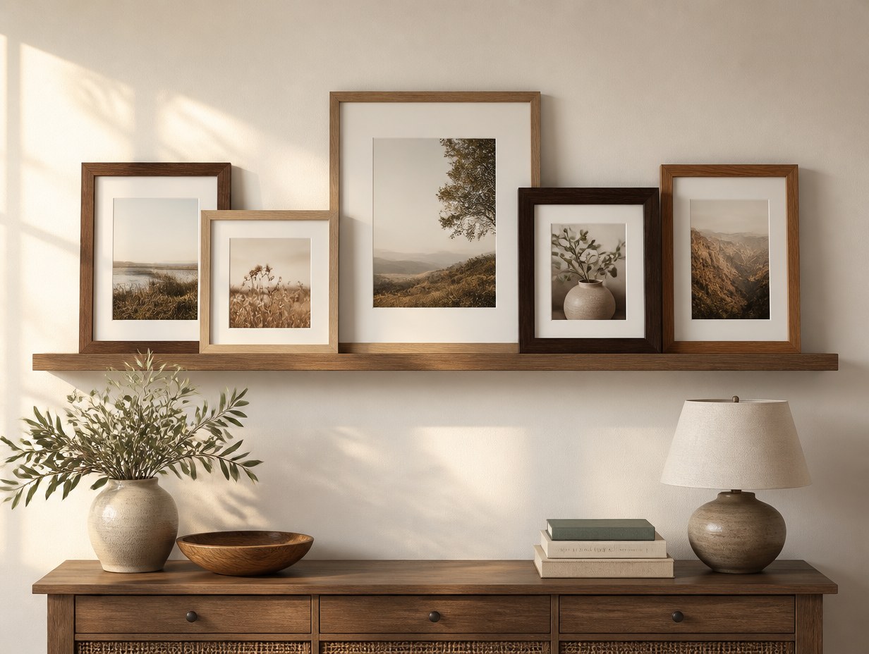 AI-generated picture frame set mockup sample