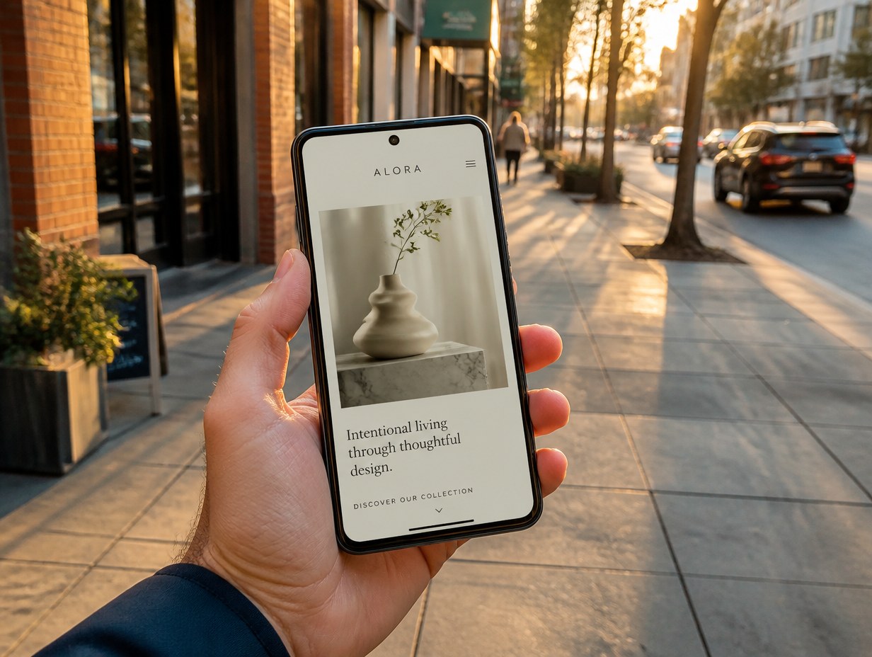 Pixel in Hand mockup example