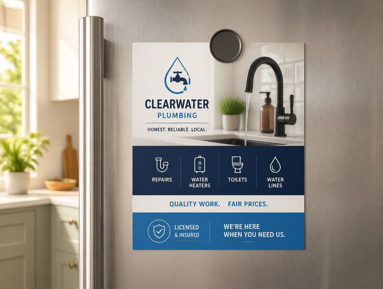 Plumbing Flyer mockup example