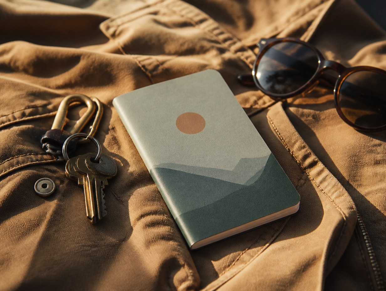 AI-generated pocket notebook mockup sample