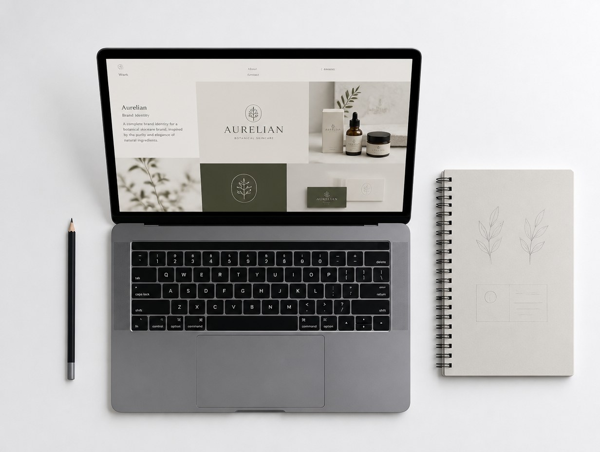 Portfolio Website mockup example