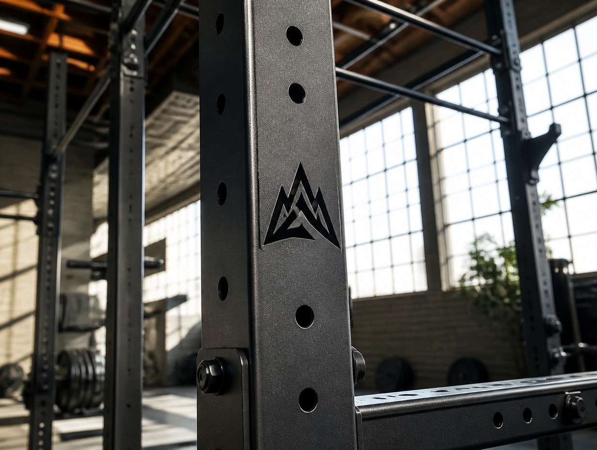 Powder Coated Logo mockup example