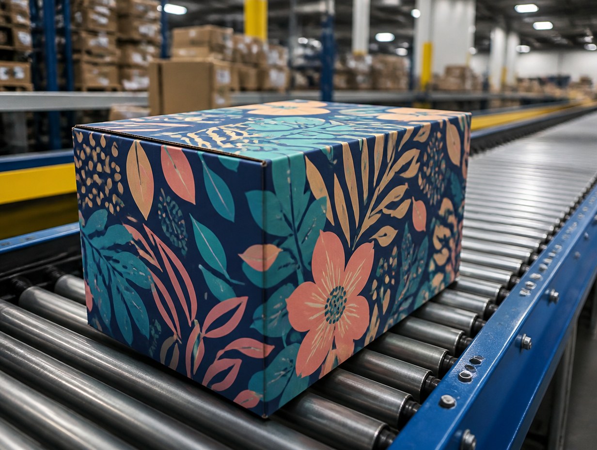Printed Shipping Box mockup example