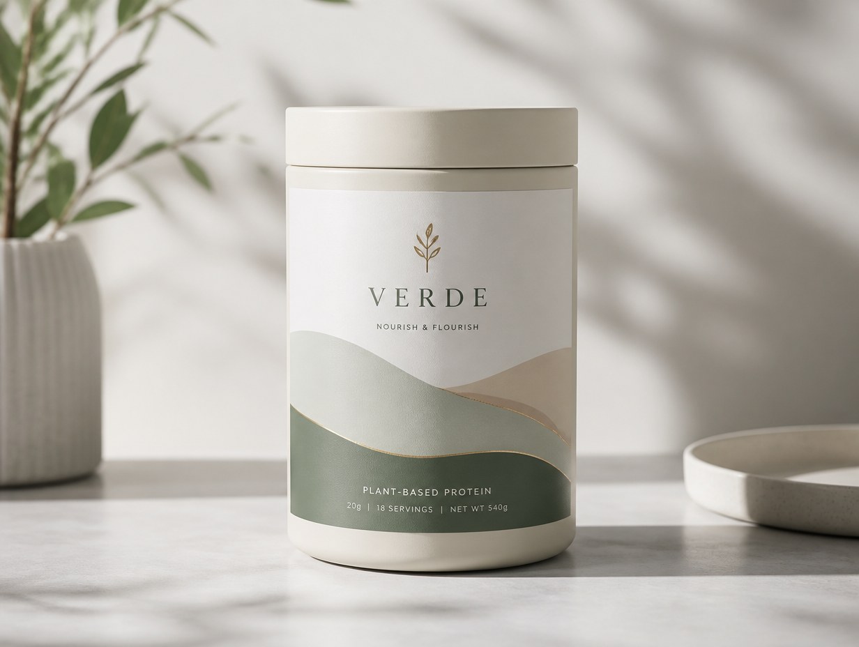 Product Label mockup example