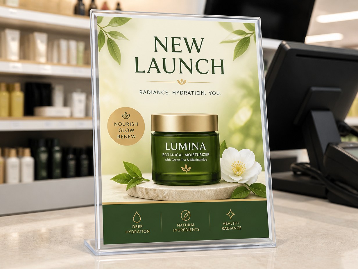 Product Launch Flyer mockup example