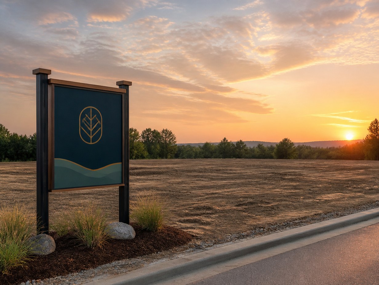 Property Sign mockup example