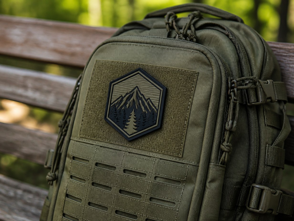 AI-generated pvc patch mockup sample