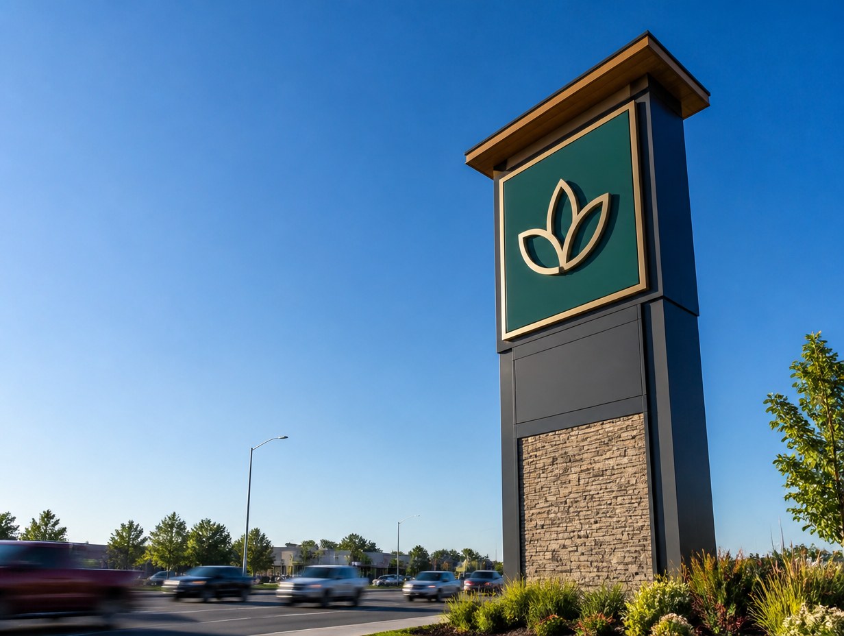 Pylon Sign mockup example