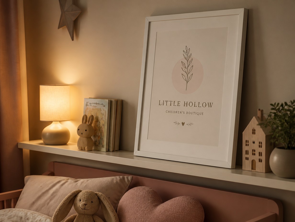 AI-generated quote print mockup sample