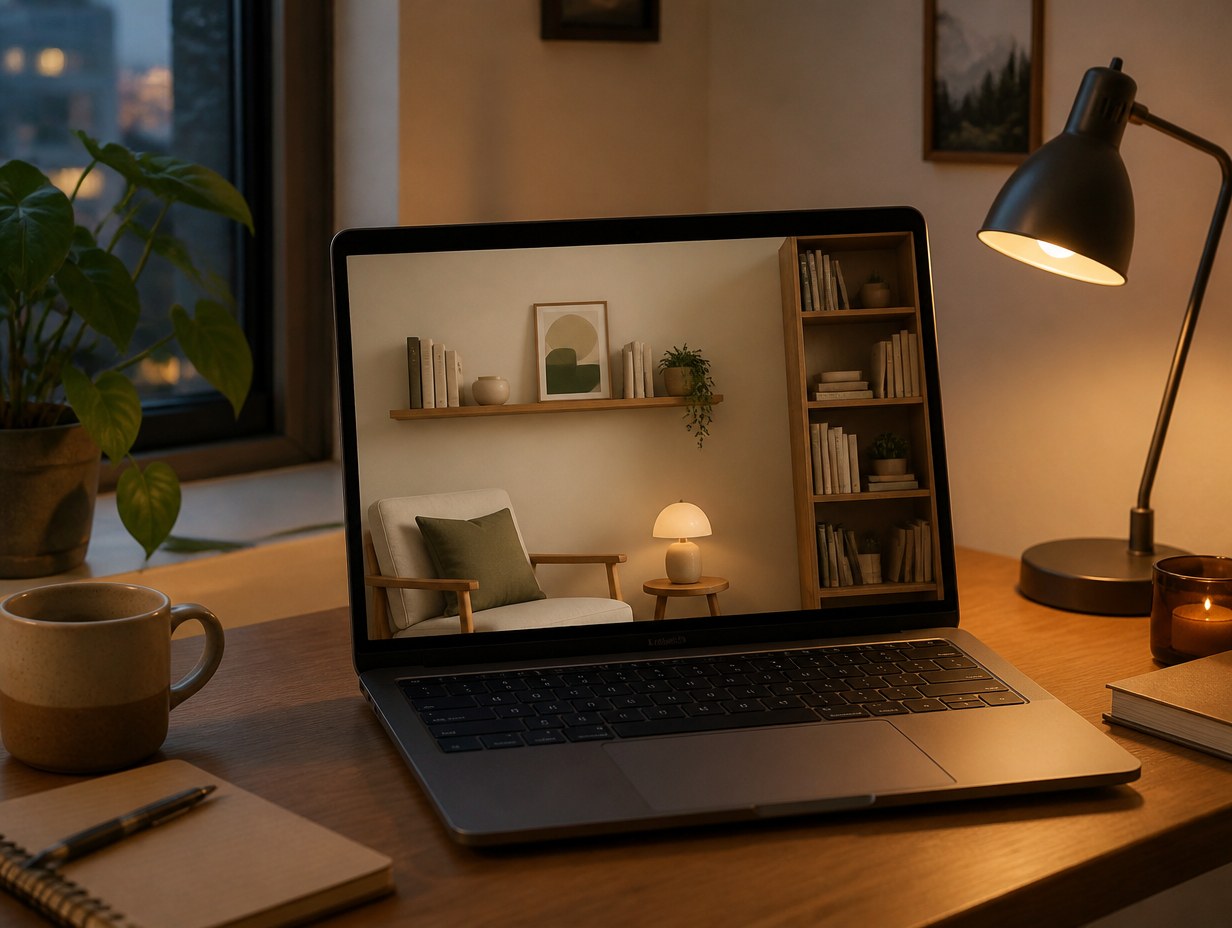 Remote Meeting Background mockup example
