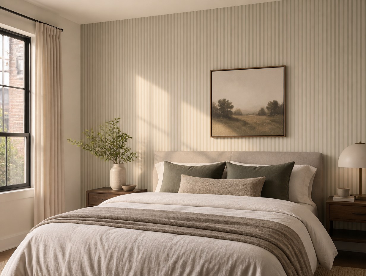 AI-generated removable wallpaper mockup sample