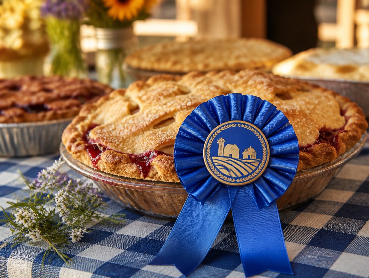 AI-generated ribbon award mockup sample