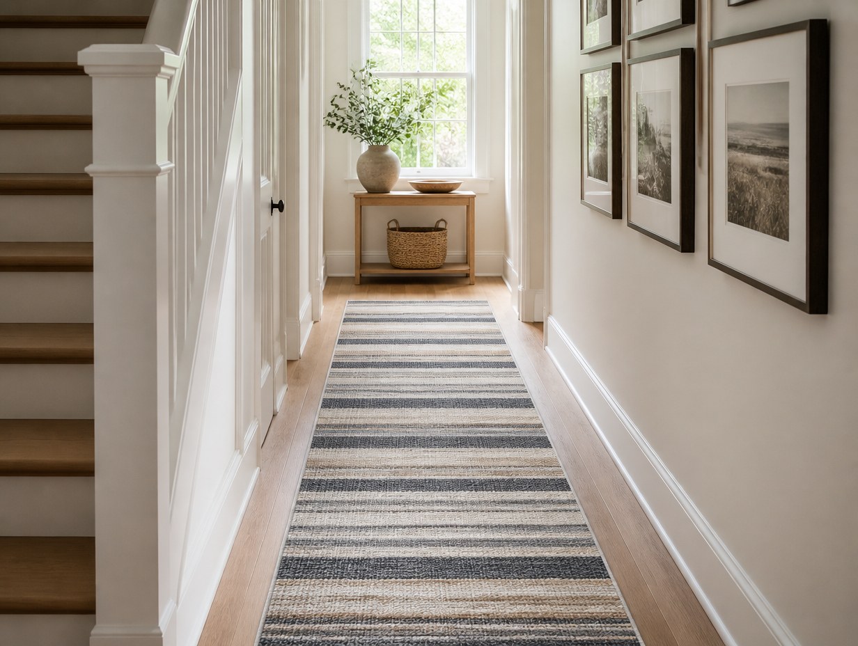 AI-generated runner rug mockup sample