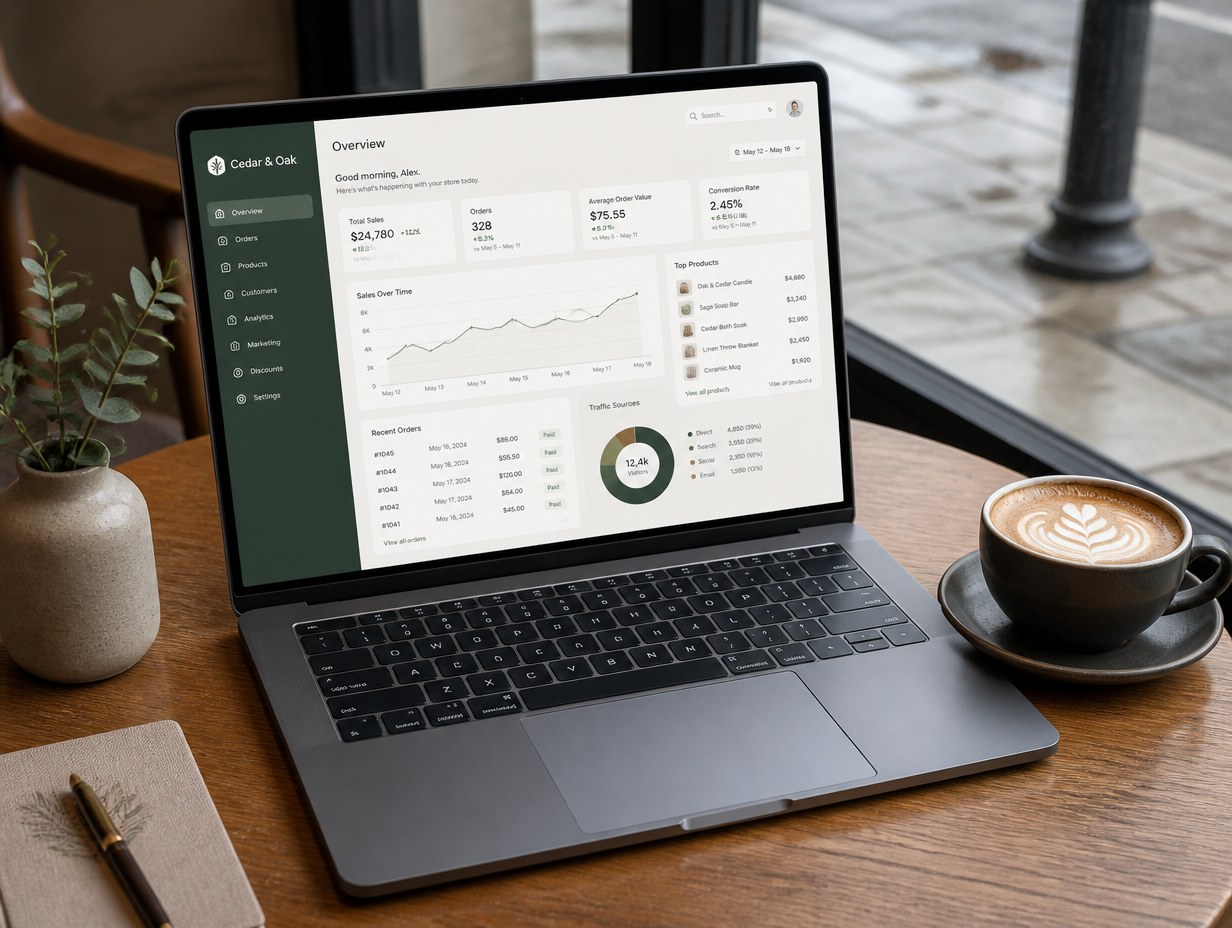 SaaS Dashboard mockup example