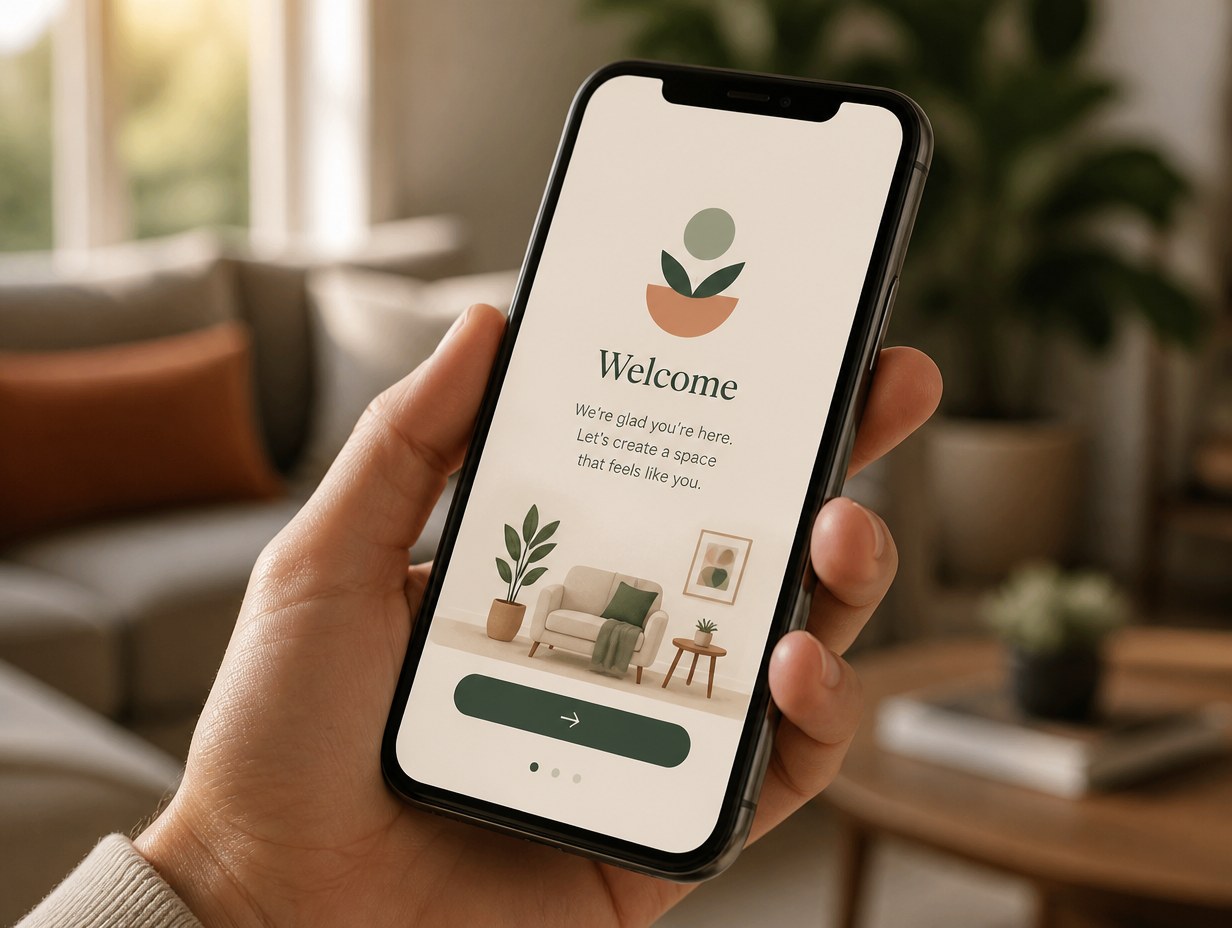 SaaS Onboarding Screen mockup example