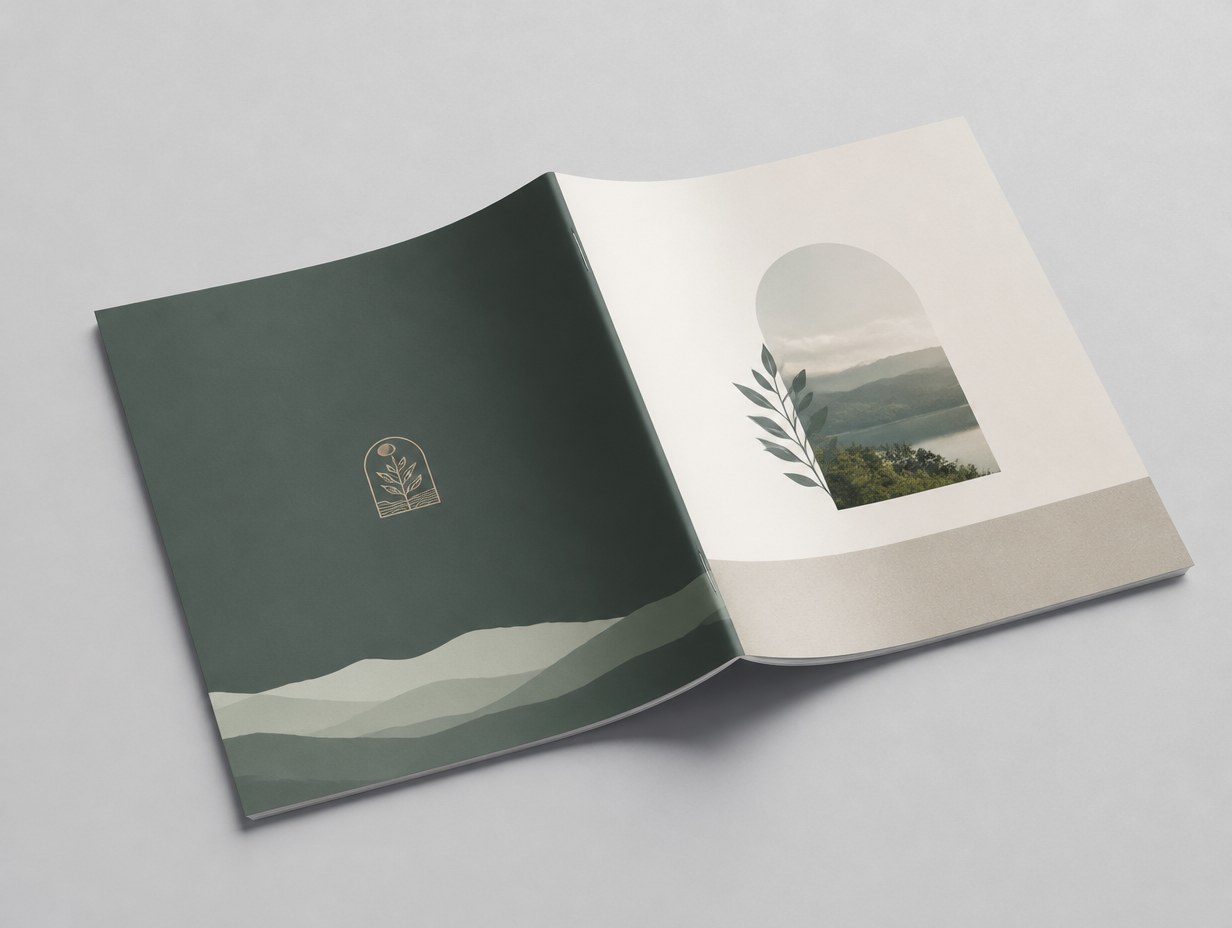 Saddle Stitch Booklet mockup example