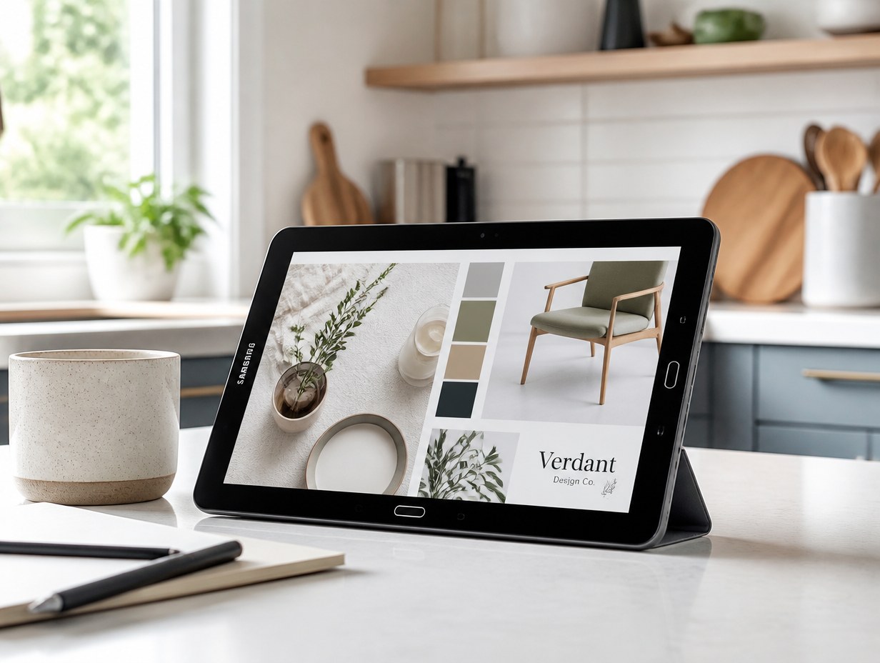Samsung Galaxy Tab mockup example