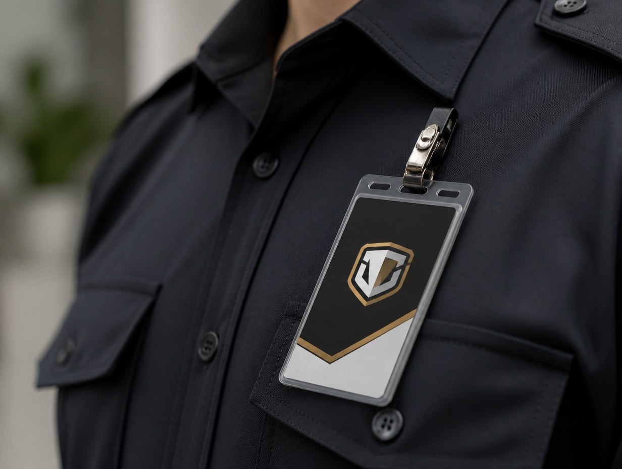 AI-generated security badge mockup sample