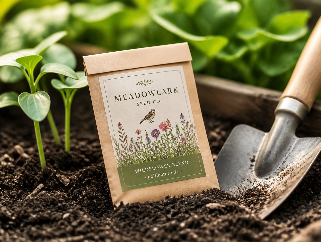Seed Packet Label mockup example