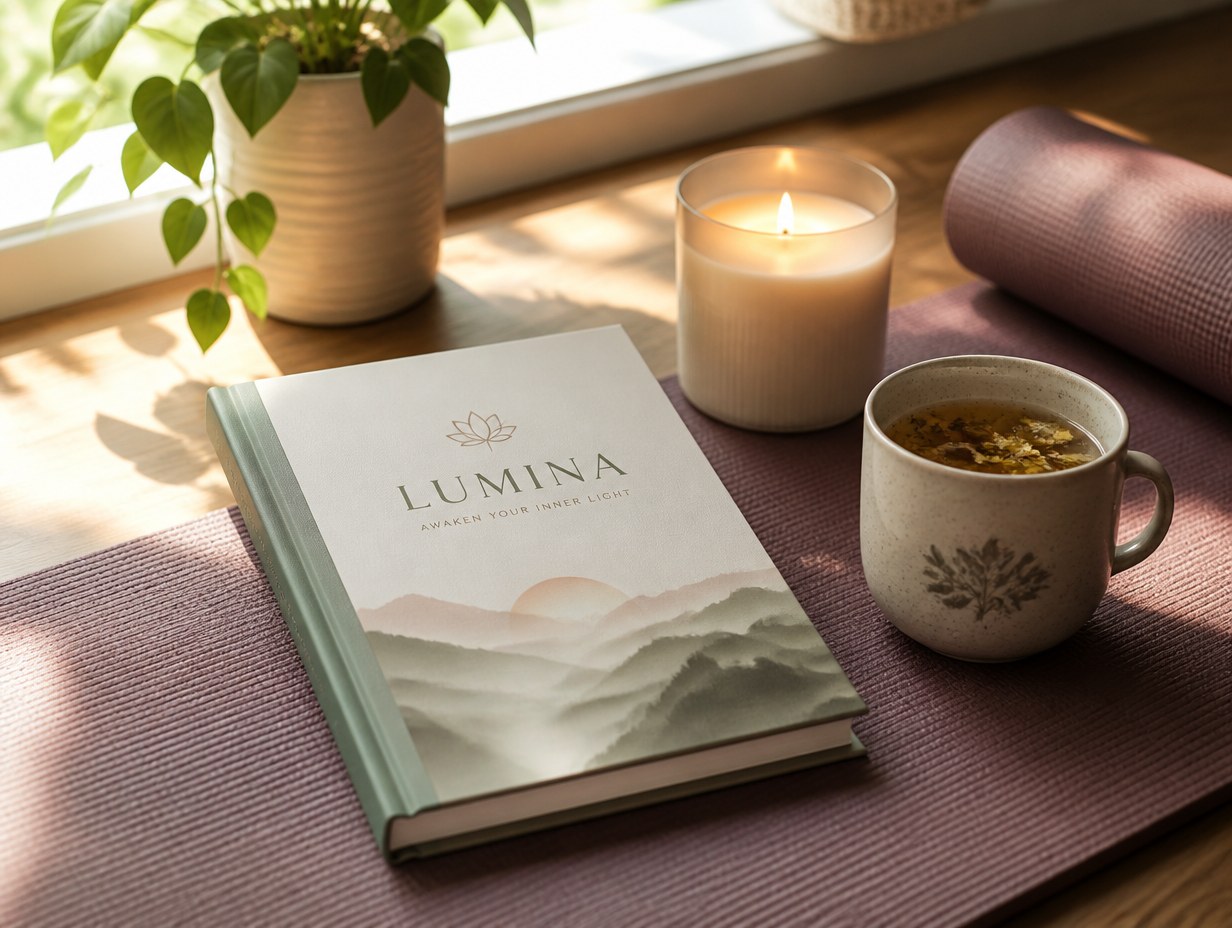 AI-generated self-help book cover mockup sample