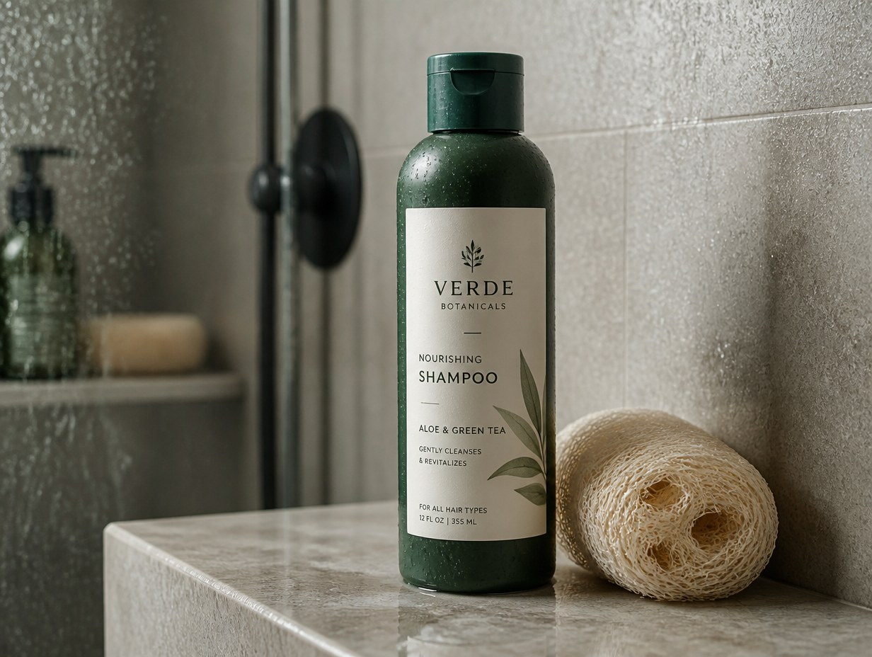 Shampoo Bottle mockup example