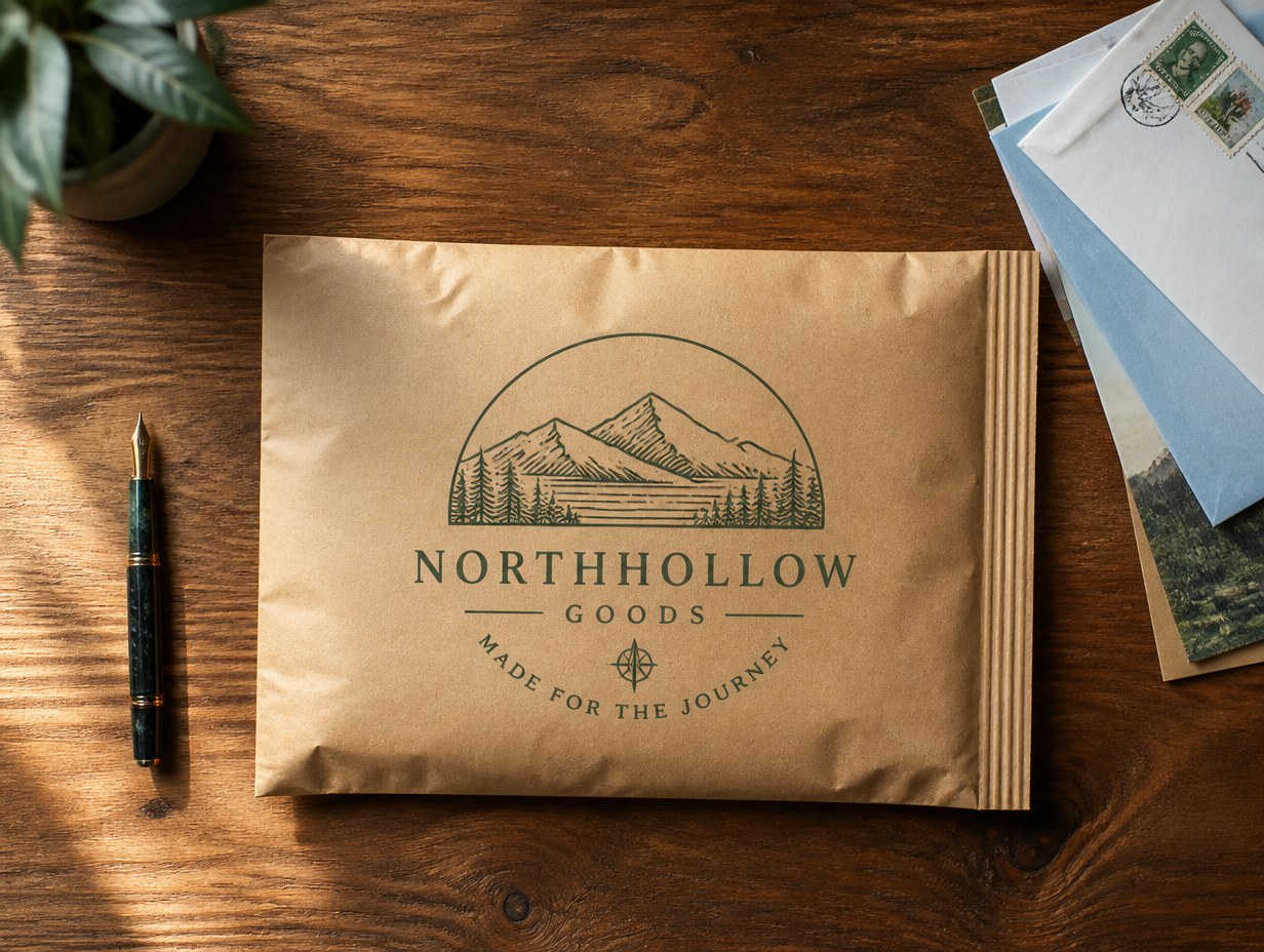 Shipping Envelope mockup example