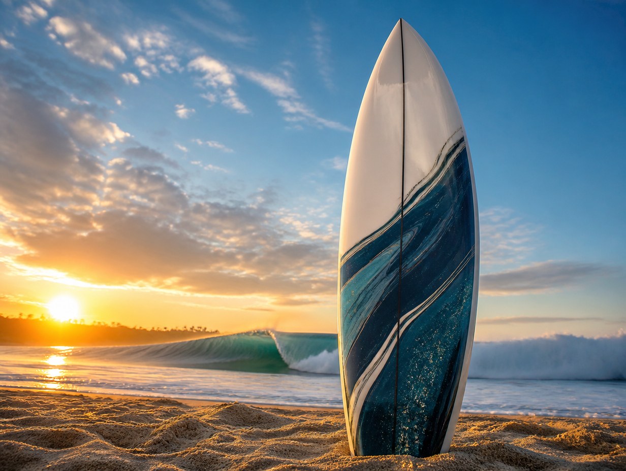 AI-generated shortboard mockup sample