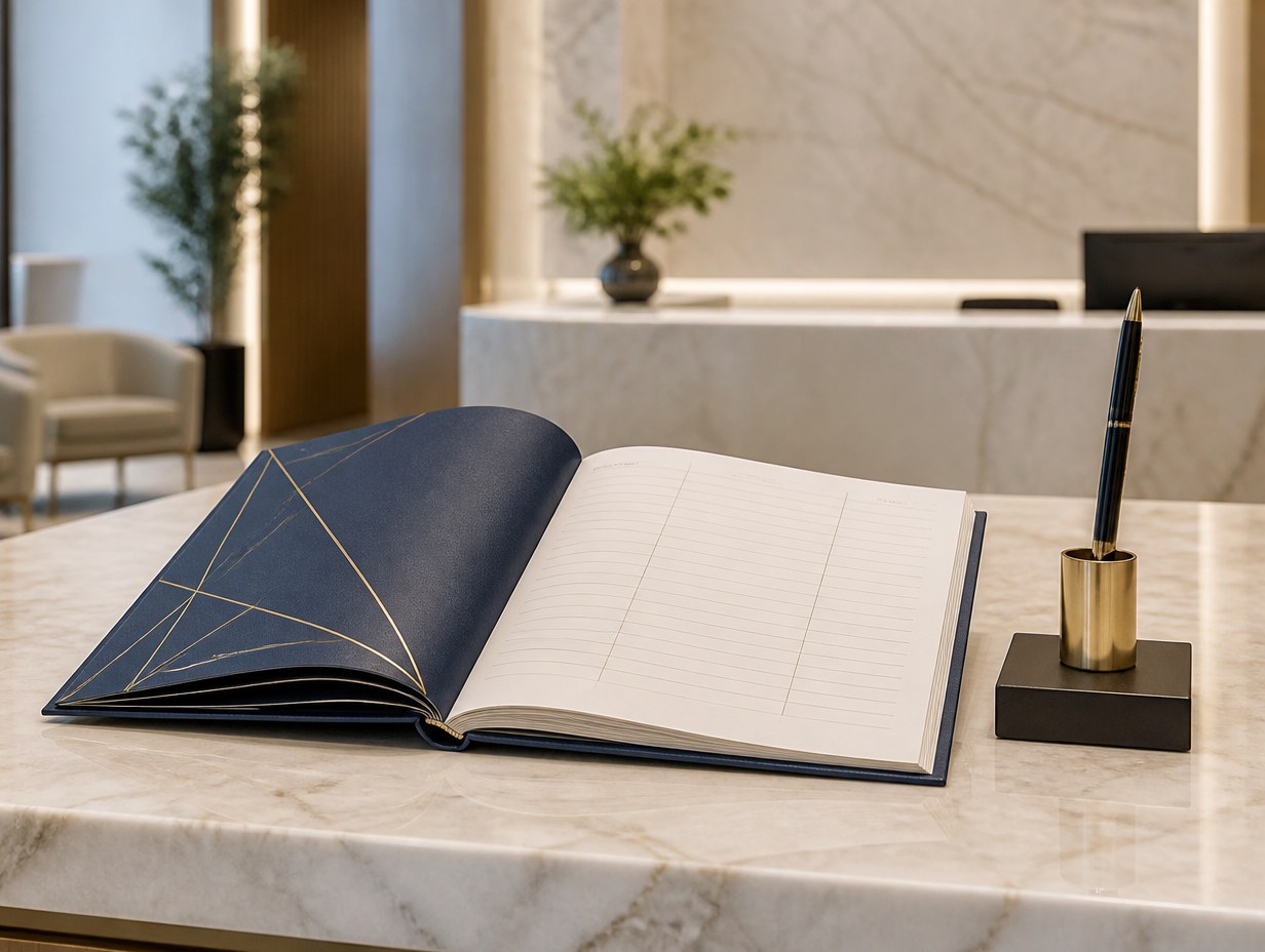 Sign-In Book mockup example
