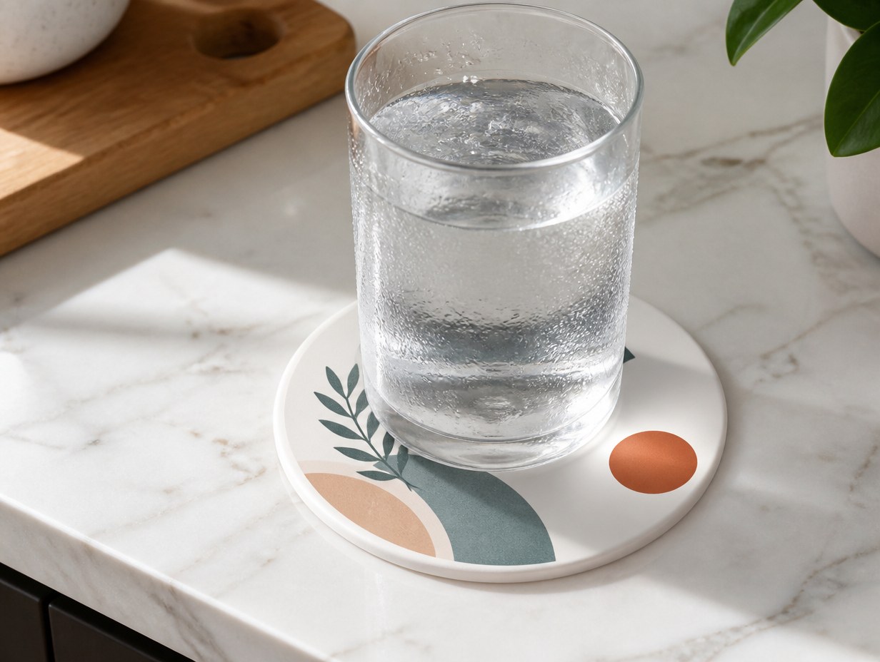 Silicone Coaster mockup example