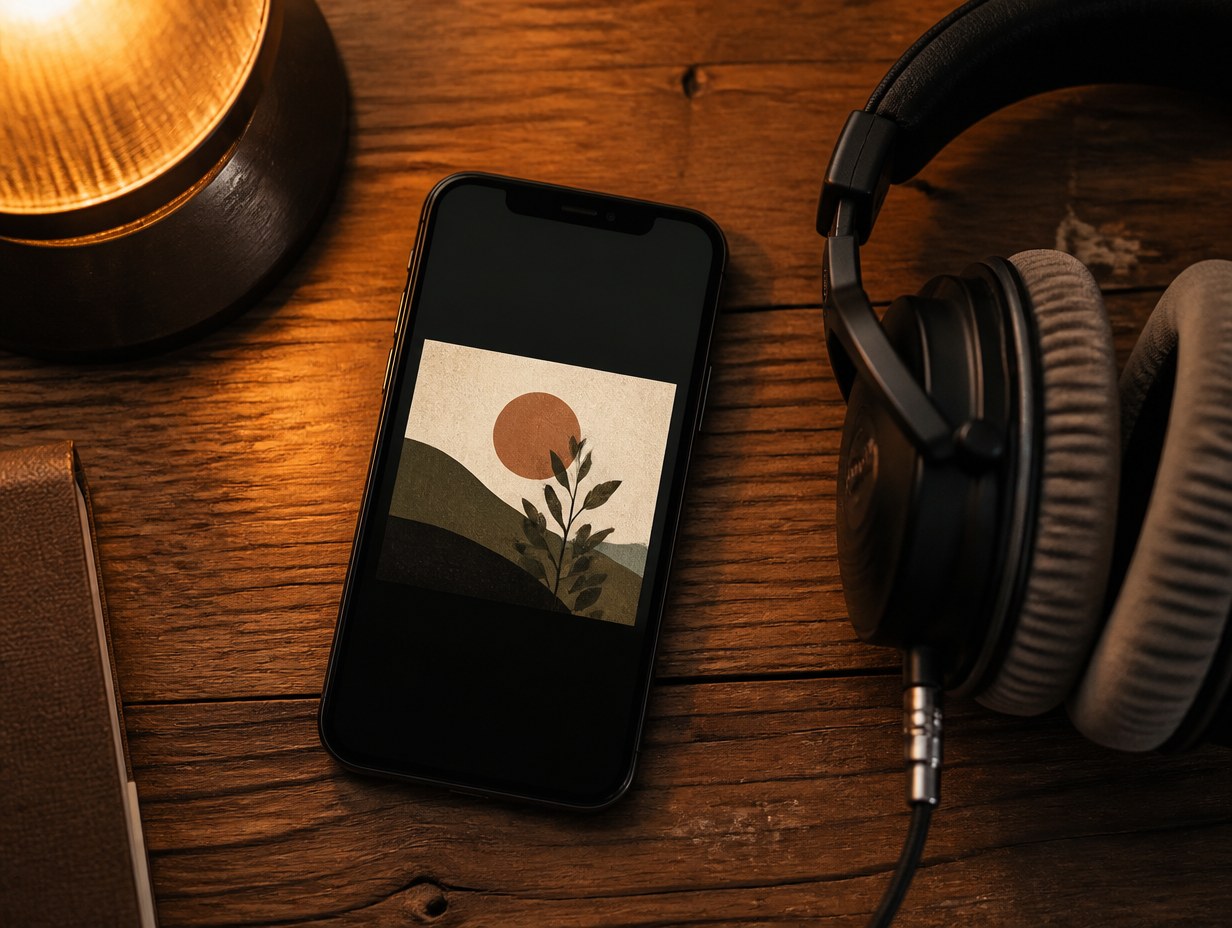 AI-generated single cover mockup sample