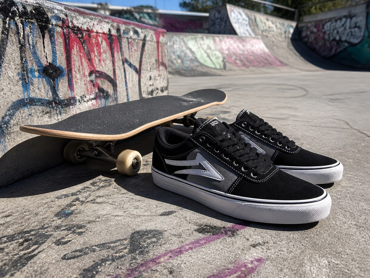 AI-generated skate shoes mockup sample