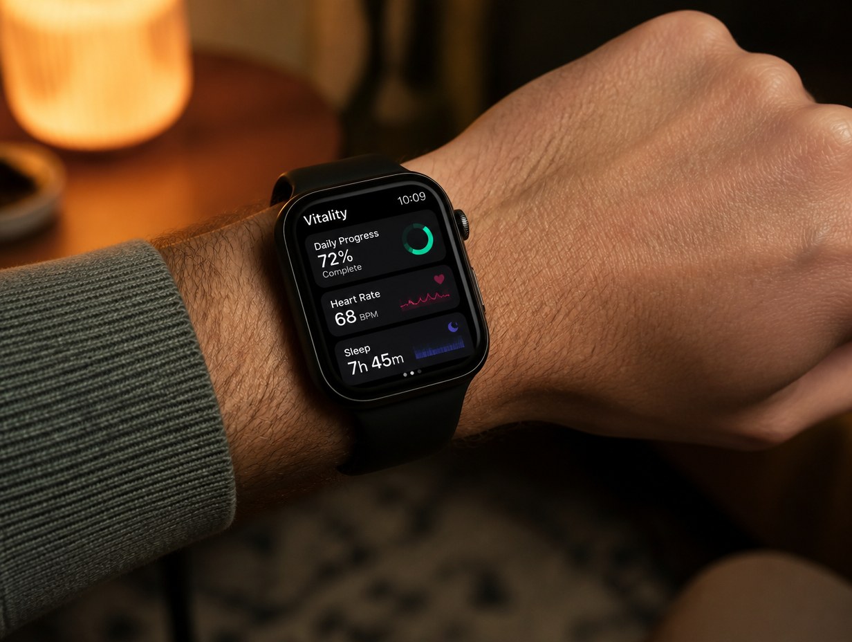 Smartwatch App Screen mockup example