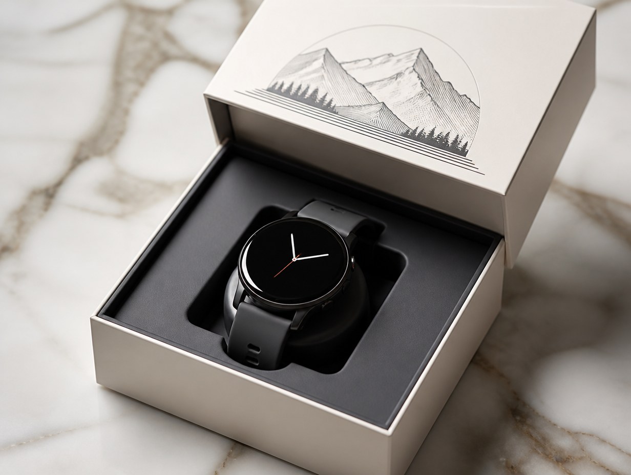Smartwatch Box mockup example