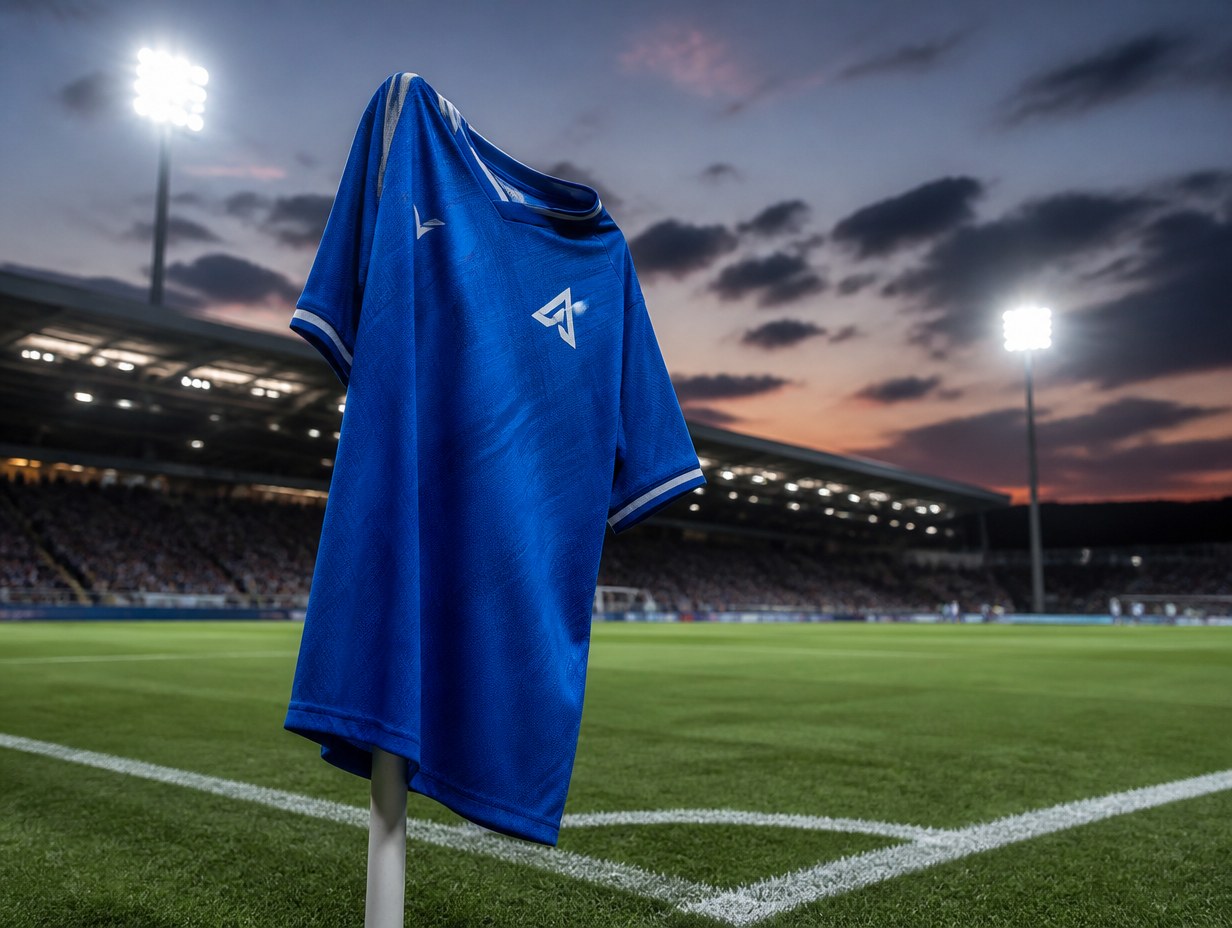 AI-generated soccer jersey mockup sample